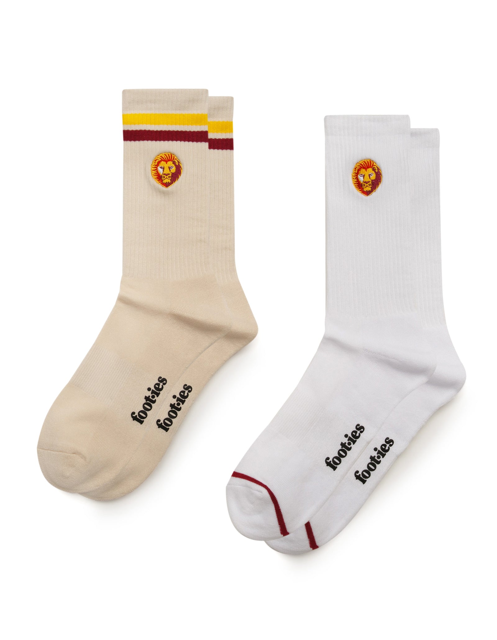 Brisbane Lions Sneaker Sock 2 Pack - Image 1