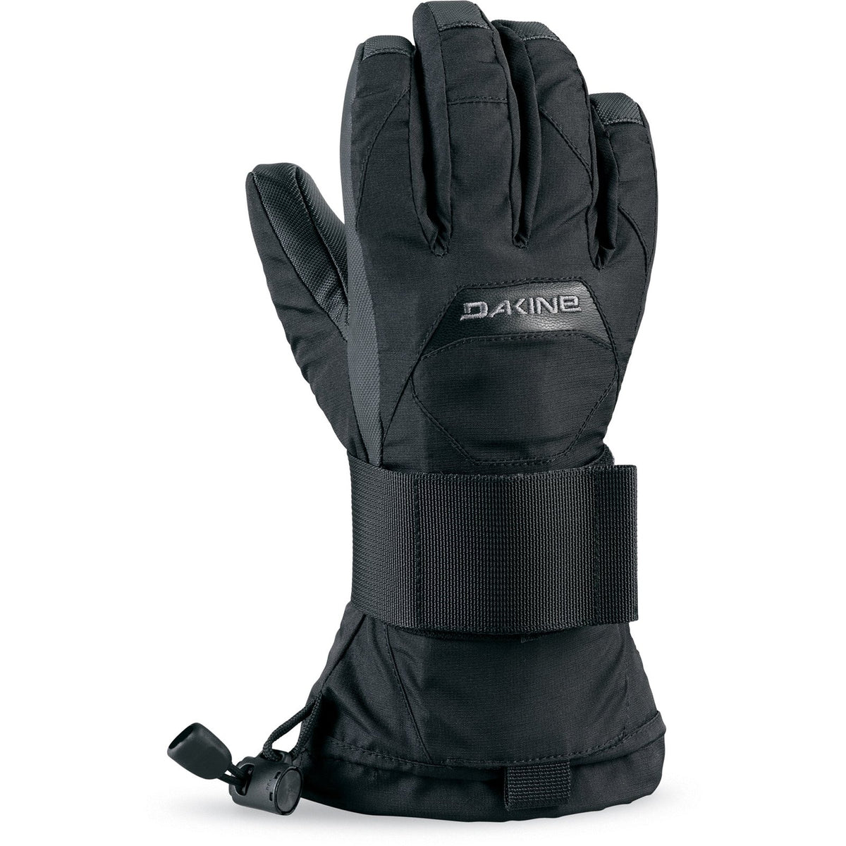 Youth Wristguard Snowboard Gloves Black - Image 1