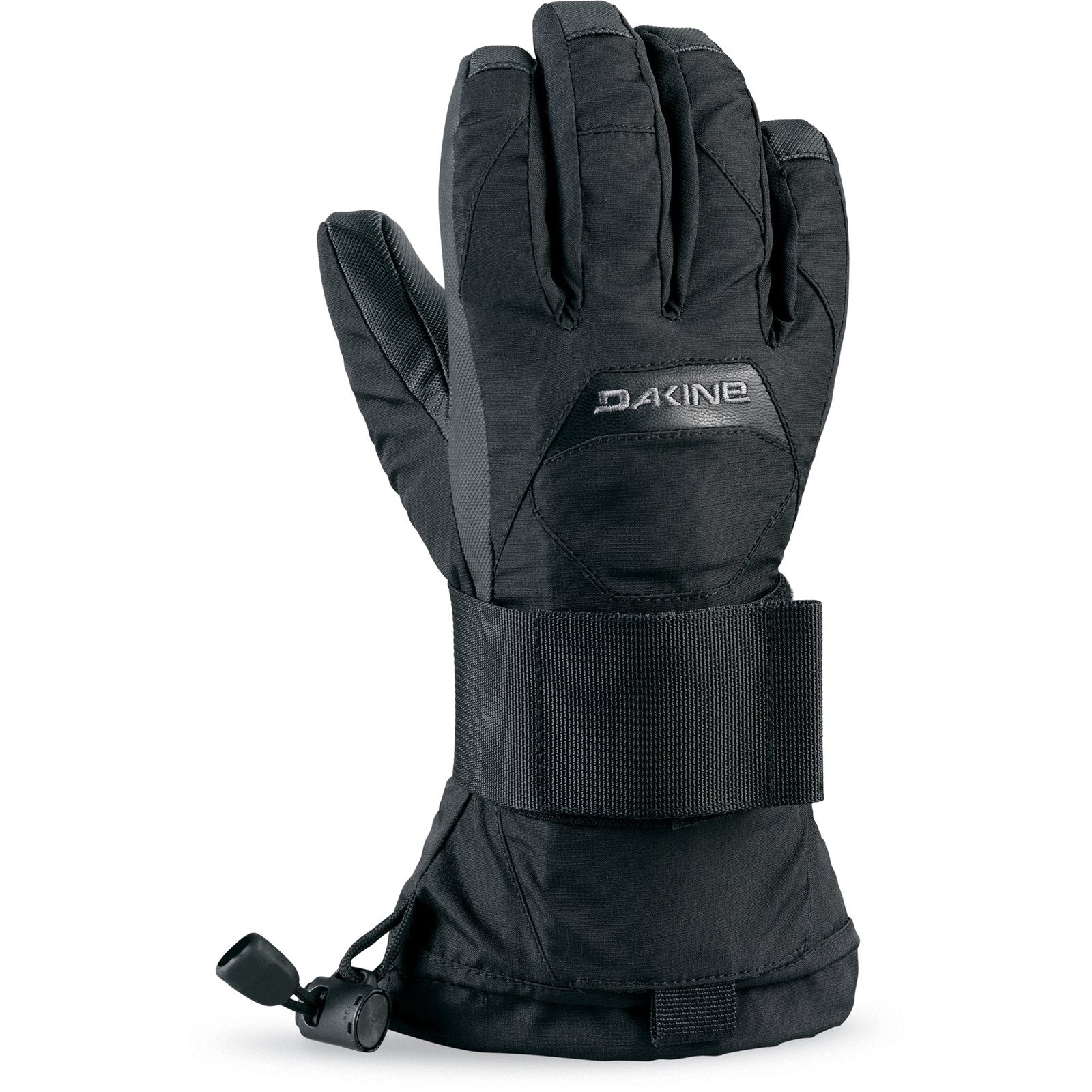 Youth Wristguard Snowboard Gloves Black - Image 1