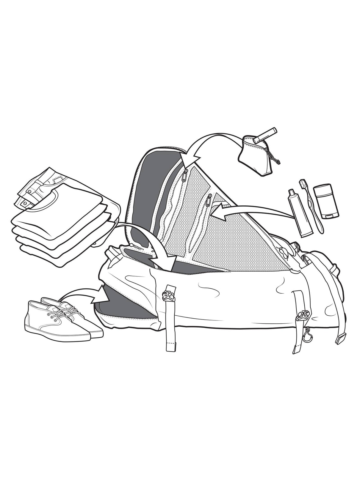 Multipath 90L Large Duffel Bag