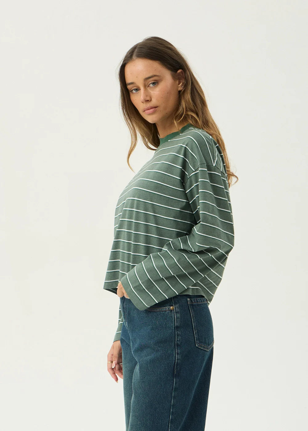 Womens Altitude Long Sleeve T Shirt Pine Stripe - Image 3