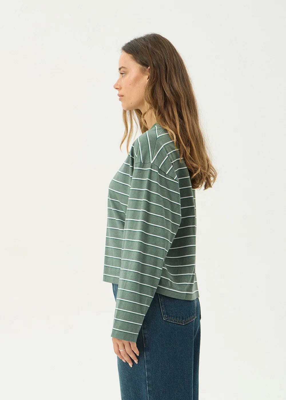 Womens Altitude Long Sleeve T Shirt Pine Stripe - Image 4