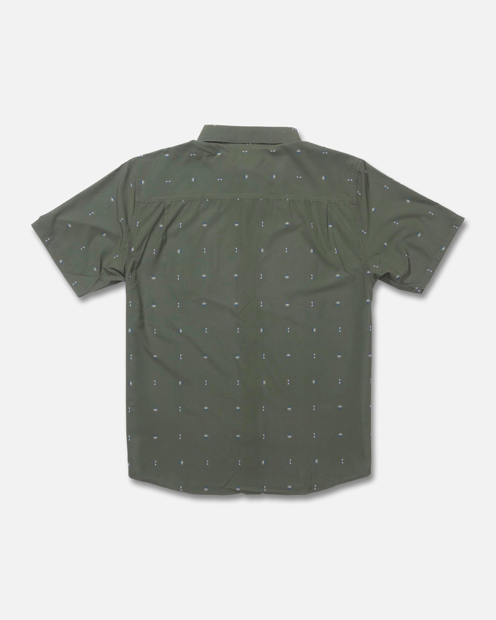 Mens Breezer Perforated Dress Shirt Four Leaf Clover - Image 2