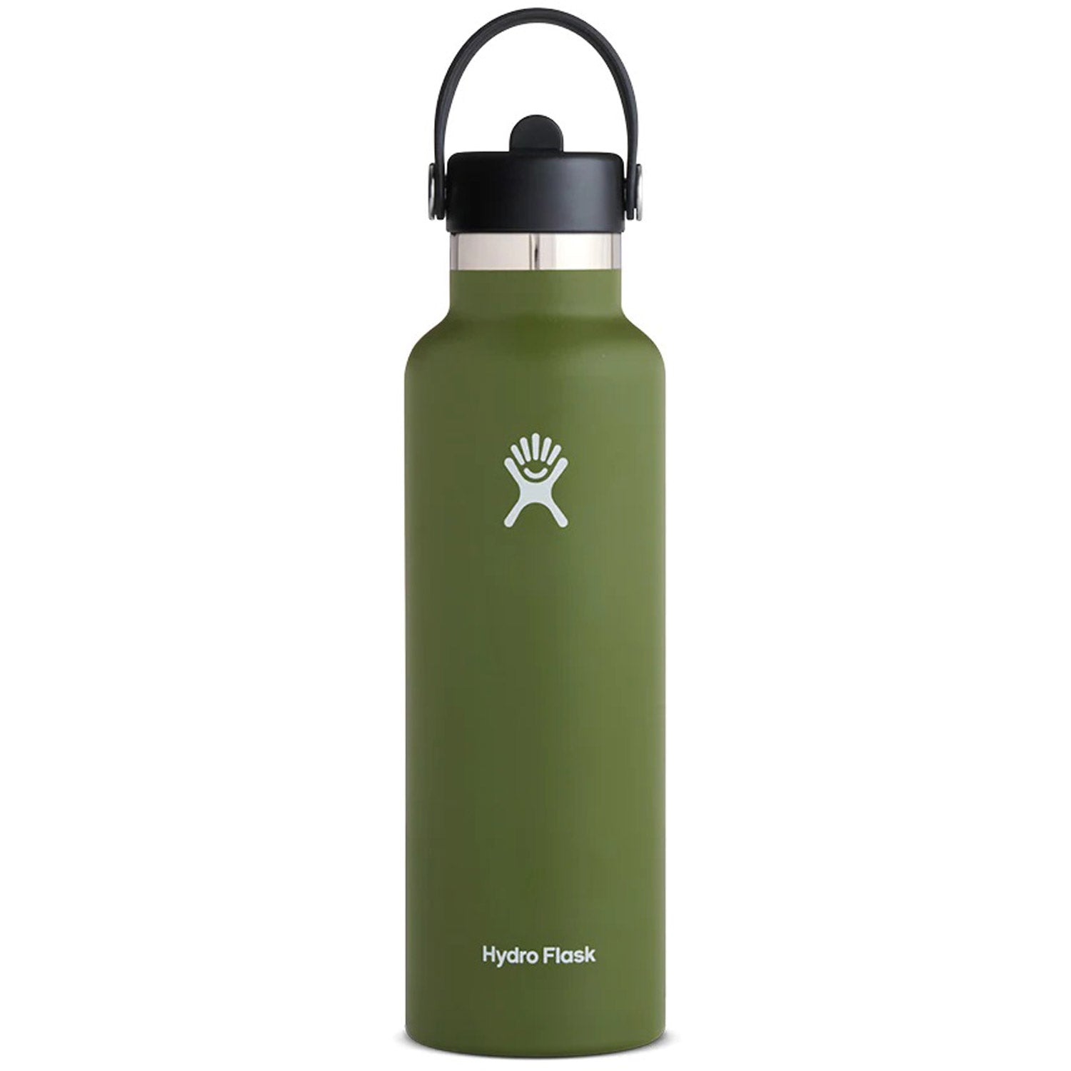 Hydration 21oz Standard Mouth Flex Straw Cap Insulated Water Bottle