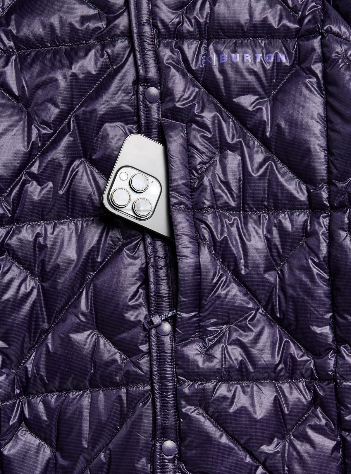 Mens [Ak] Baker Ultralight Down Jacket Nightshade Purple - Image 4