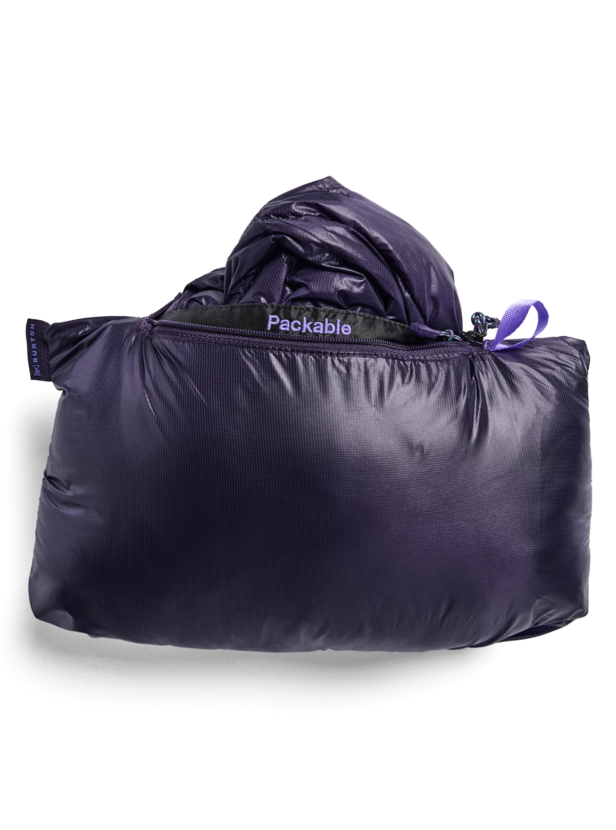 Mens [Ak] Baker Ultralight Down Jacket Nightshade Purple - Image 5
