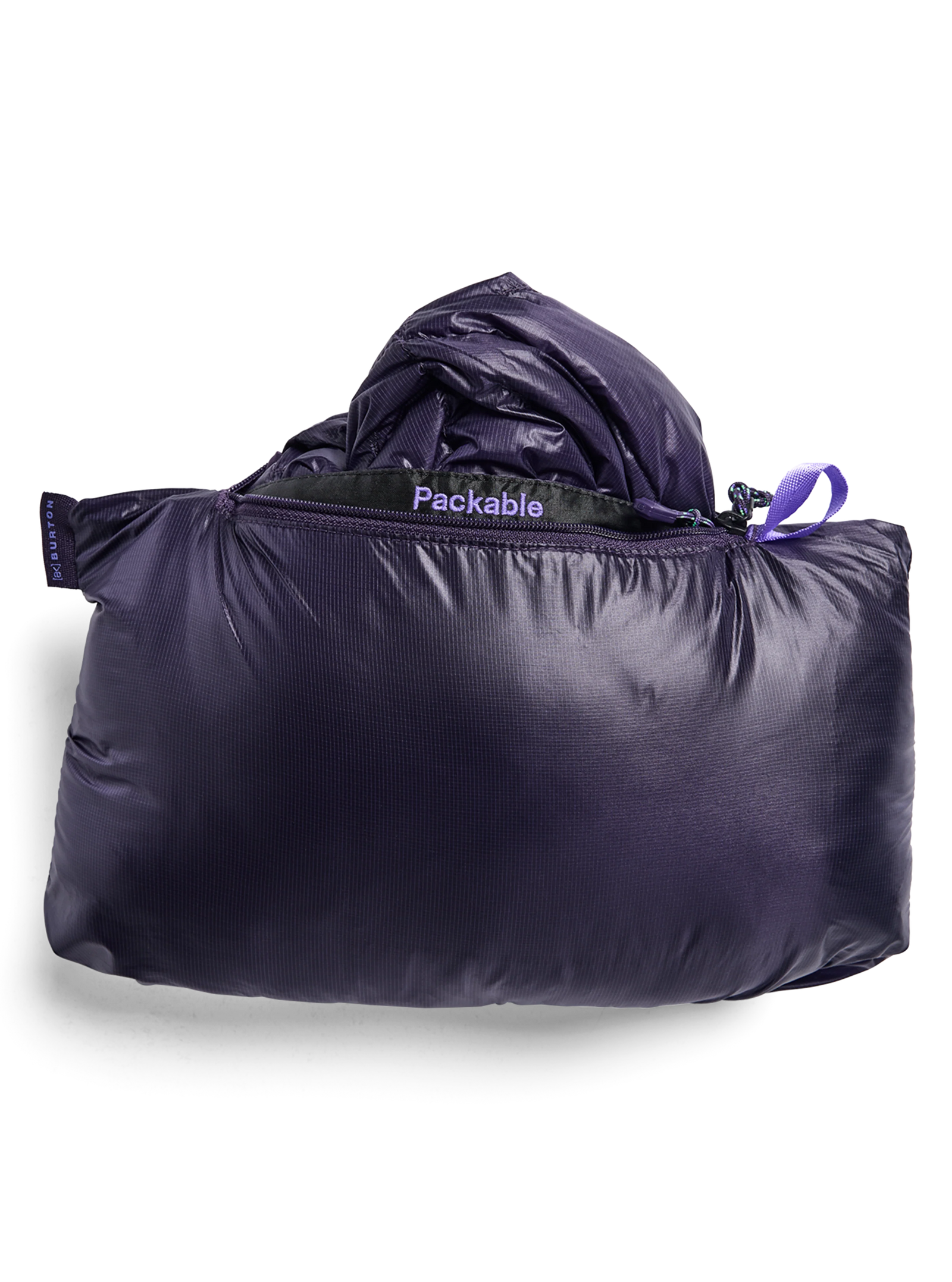 Mens [Ak] Baker Ultralight Down Jacket Nightshade Purple - Image 5