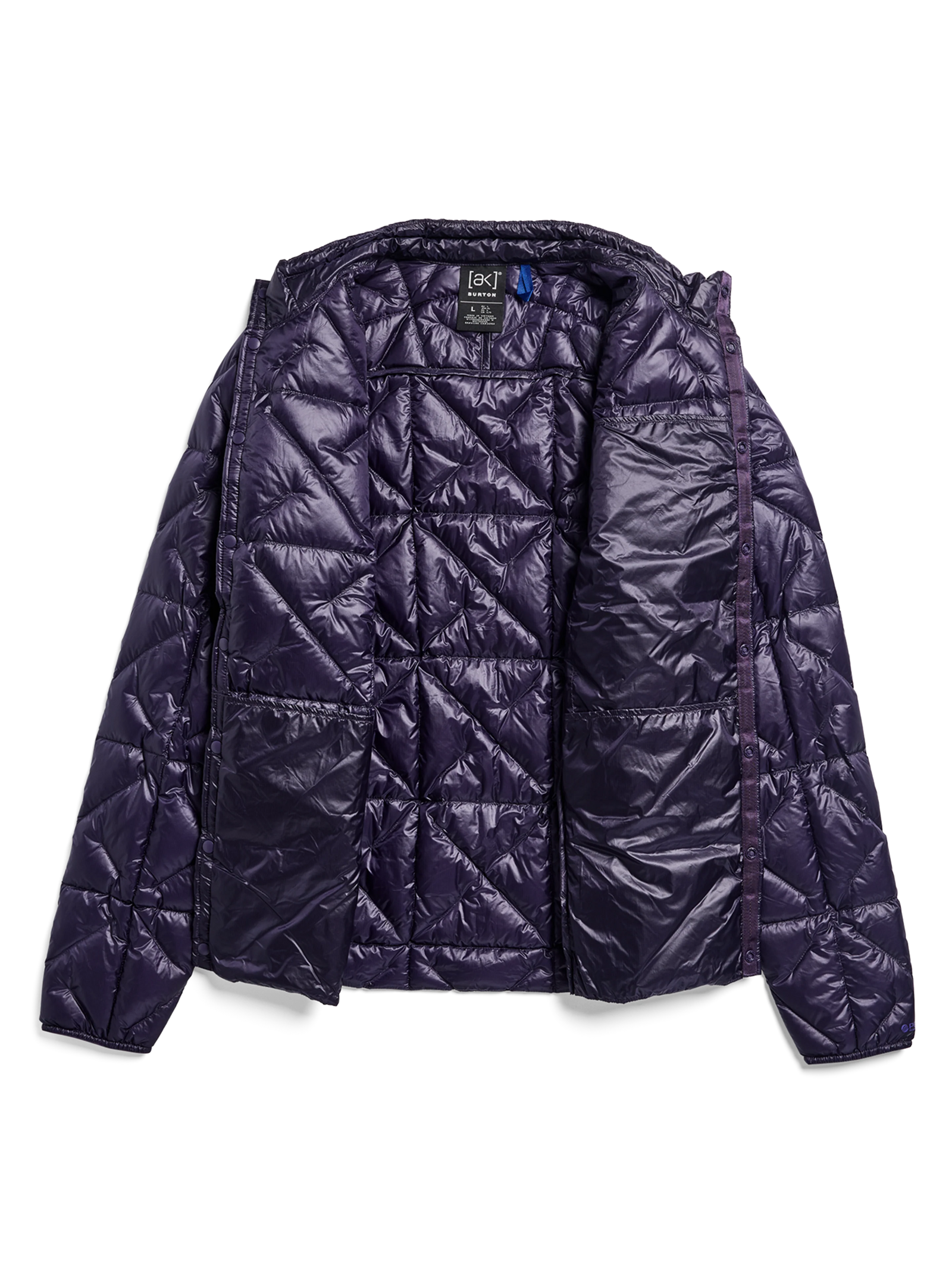 Mens [Ak] Baker Ultralight Down Jacket Nightshade Purple - Image 6