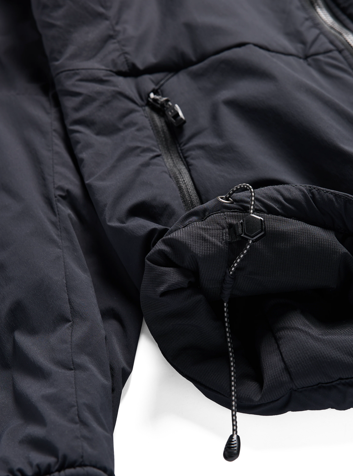 Womens [Ak] Helium Hooded Stretch Insulated Jacket True Black - Image 4