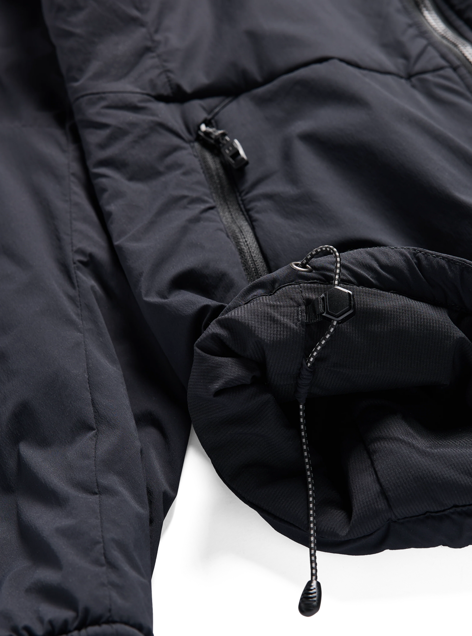 Womens [Ak] Helium Hooded Stretch Insulated Jacket True Black - Image 4
