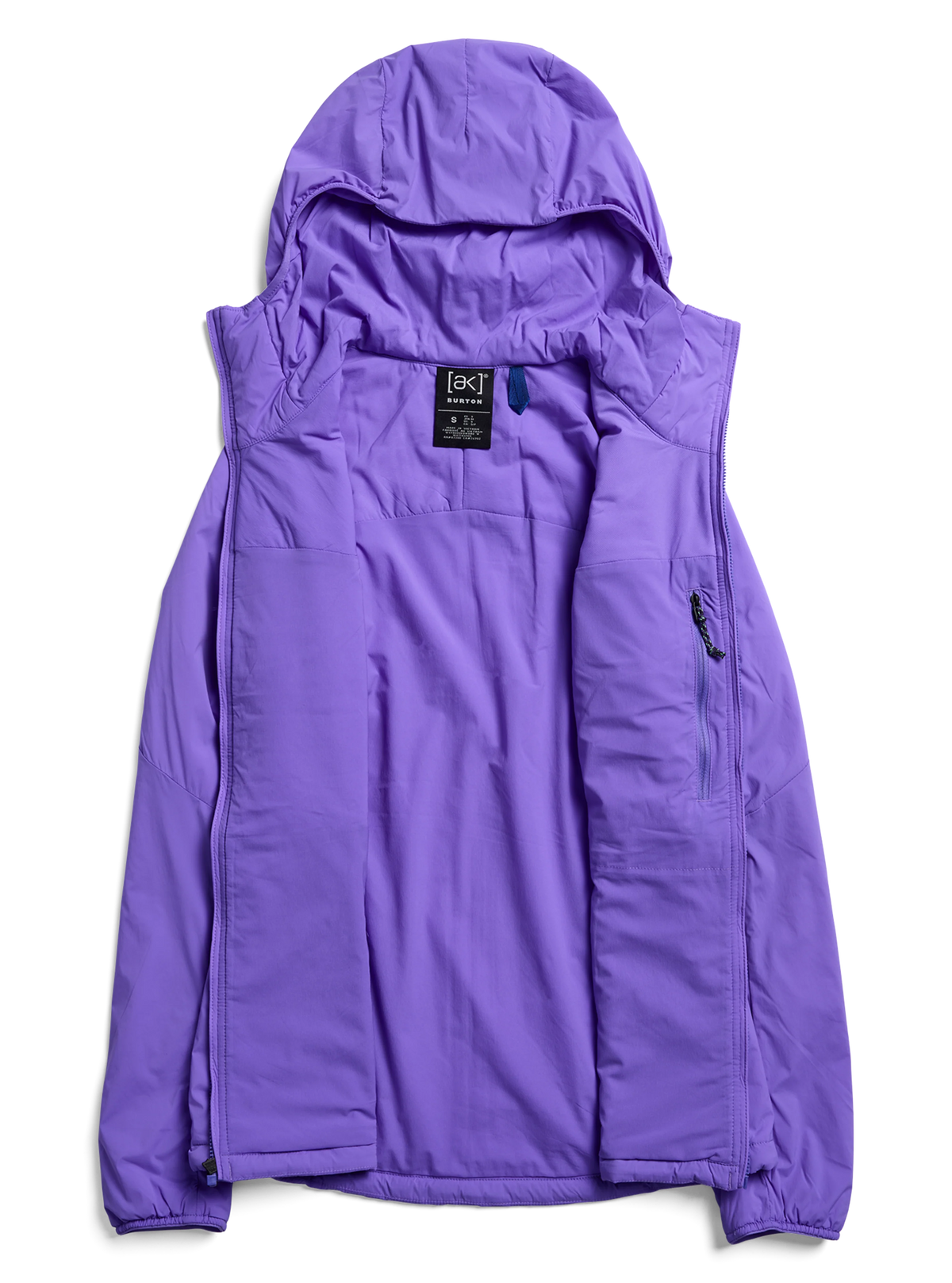 Womens [Ak] Helium Hooded Stretch Insulated Jacket True Black - Image 15
