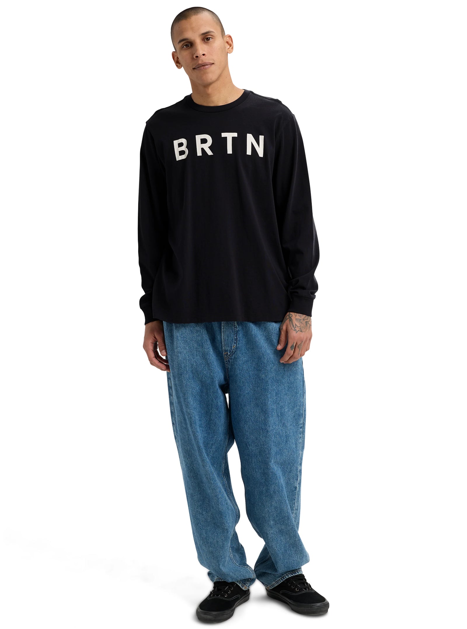 Brtn Long Sleeve T Shirt True Black - Image 6