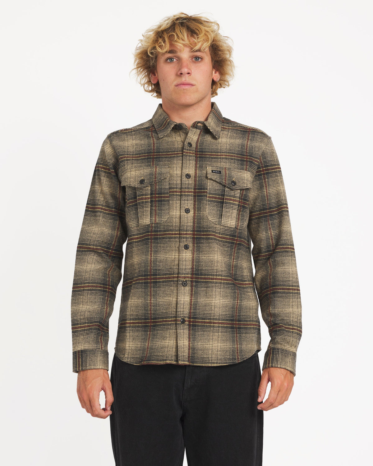 Mens Huges Dress Shirt Pirate Black - Image 1