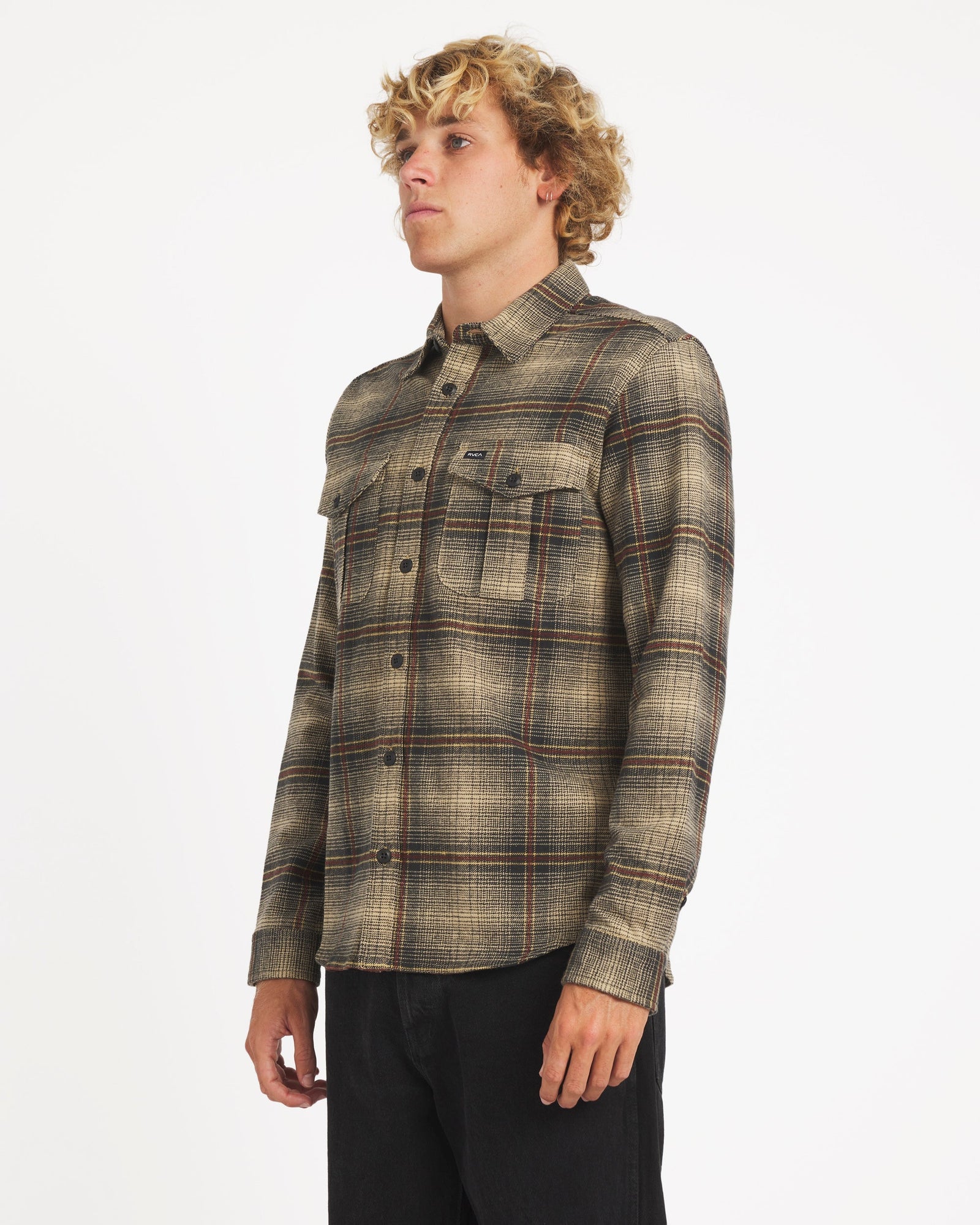 Mens Huges Dress Shirt Pirate Black - Image 3