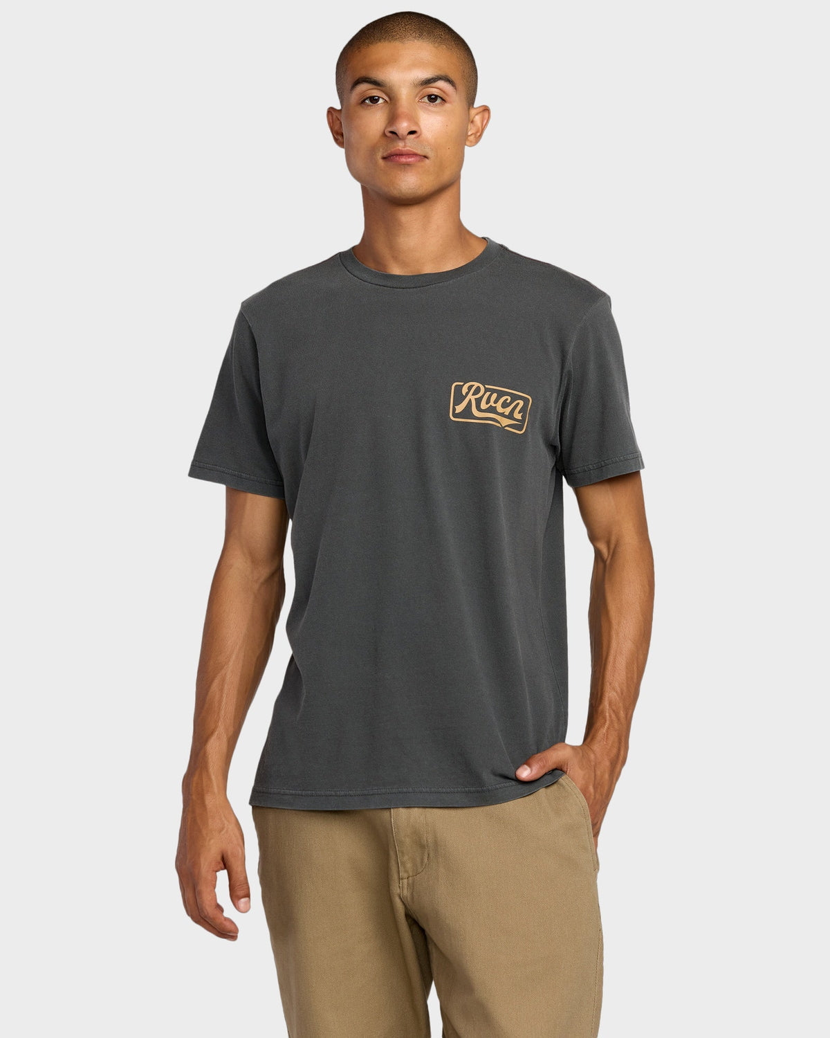 Mens Frame Up T Shirt Pirate Black - Image 1