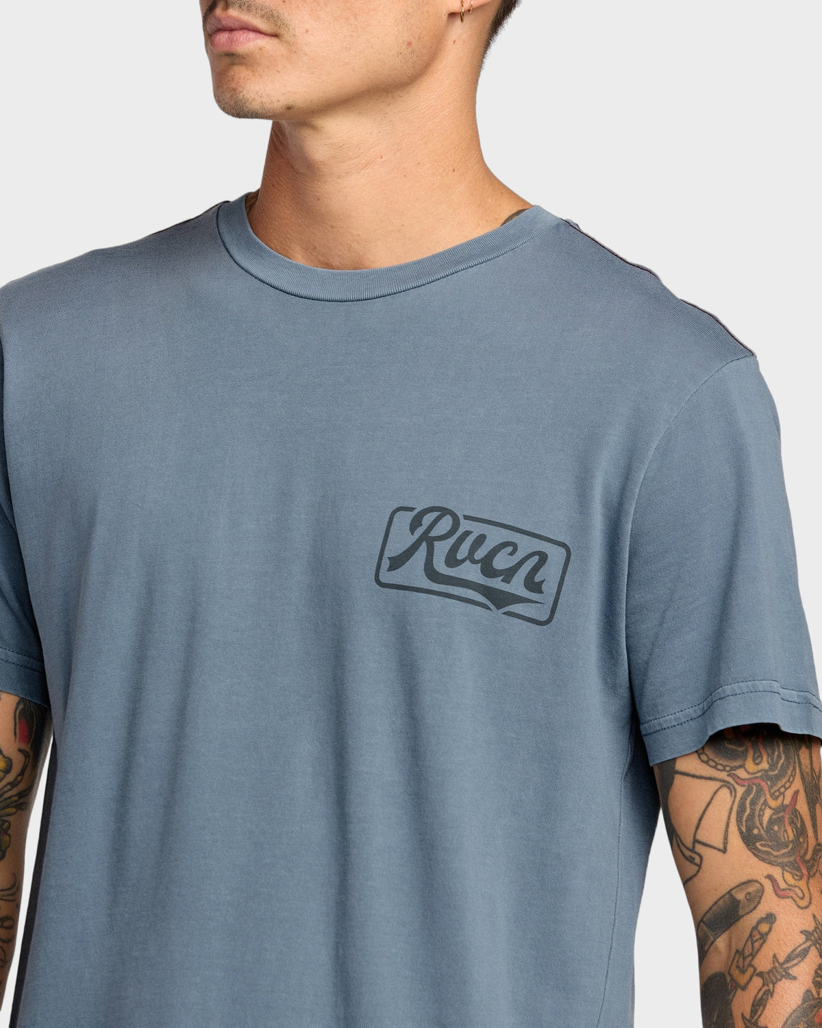 Mens Frame Up T Shirt Vintage Navy - Image 11