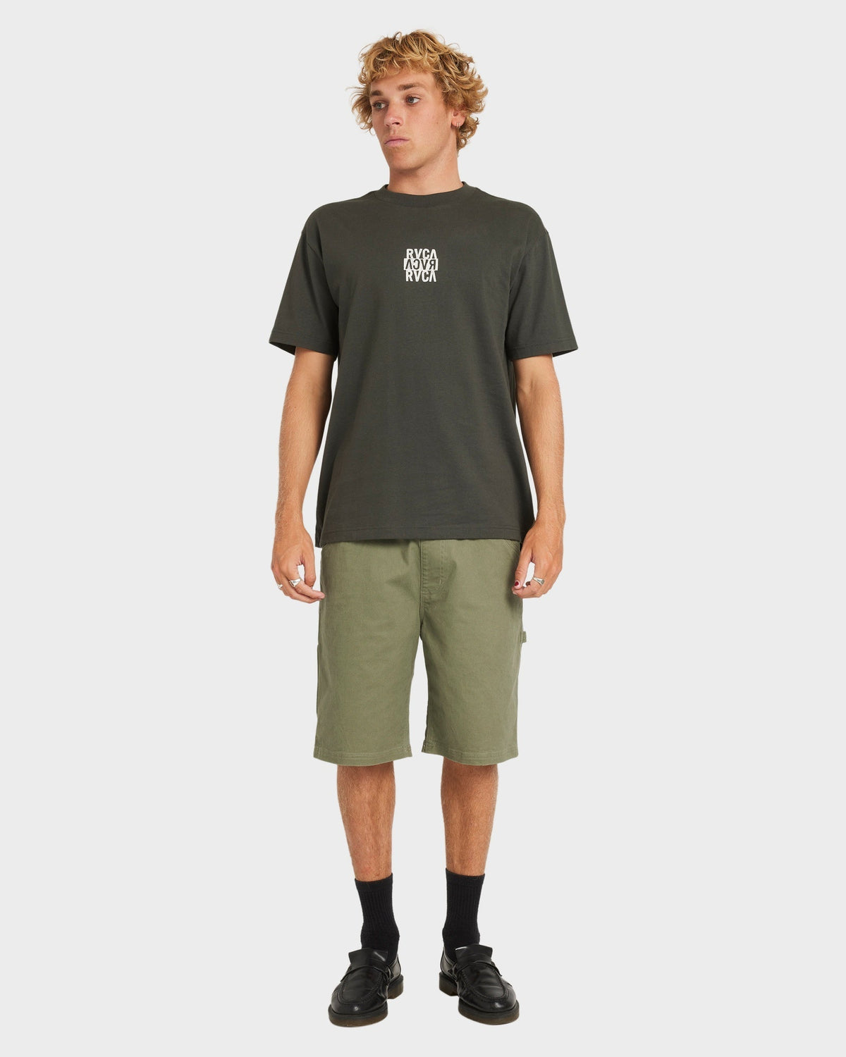 Mens New Stack T Shirt Pirate Black - Image 5