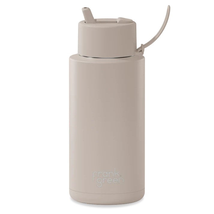 Ceramic 34oz w/ Flip Straw Insulated Water Bottle