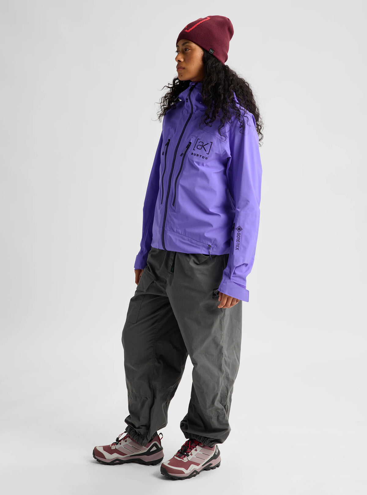 Womens [Ak] Tuvak Gore-Tex C-Knit 3L Jacket Purple Voltage - Image 9