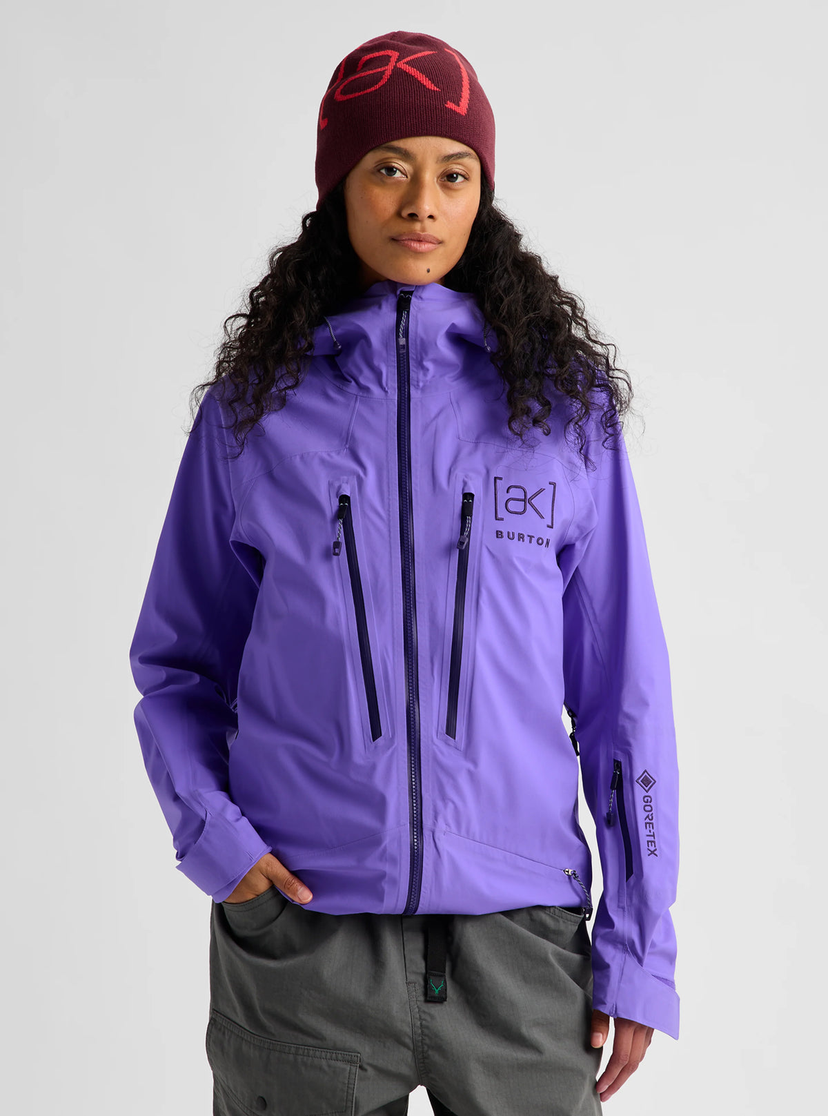 Womens [Ak] Tuvak Gore-Tex C-Knit 3L Jacket Purple Voltage - Image 2