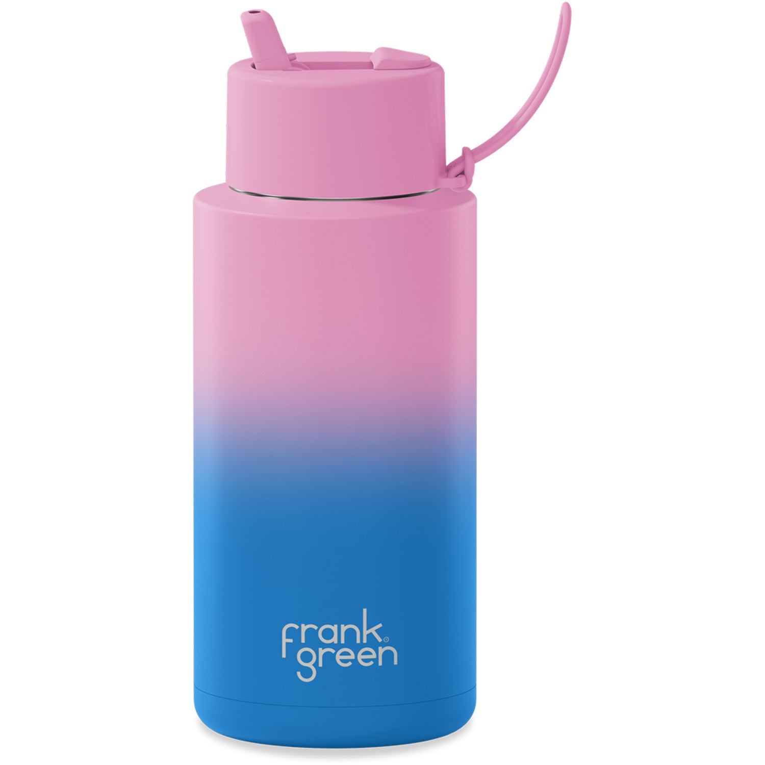 Ceramic 34oz w/ Flip Straw Insulated Water Bottle