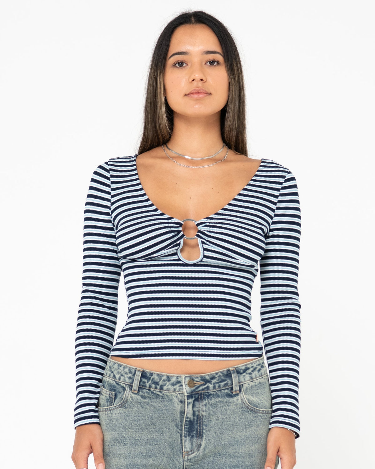 Emma Striped Long Sleeve Top