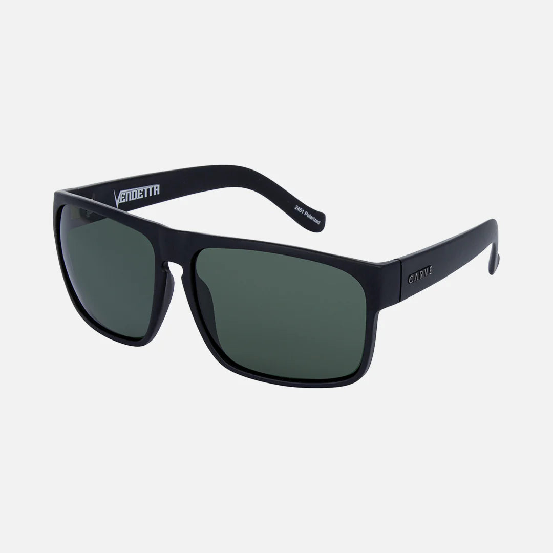 Vendetta Matte Black Frame Green Lens - Image 1