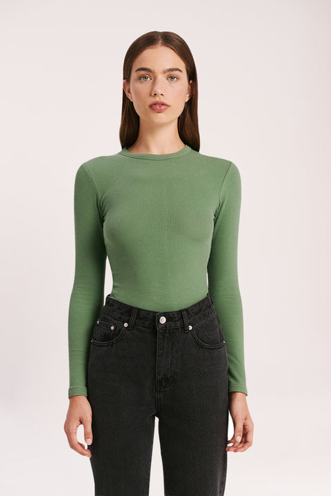 organic rib ls tee