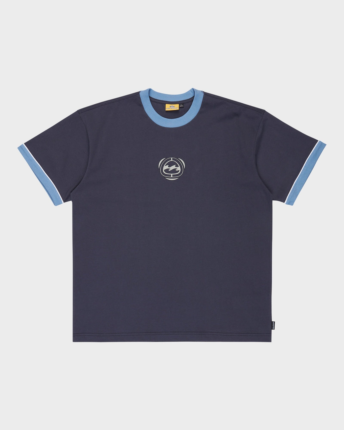 Mens Spec Ringer T Shirt Vintage Navy - Image 7