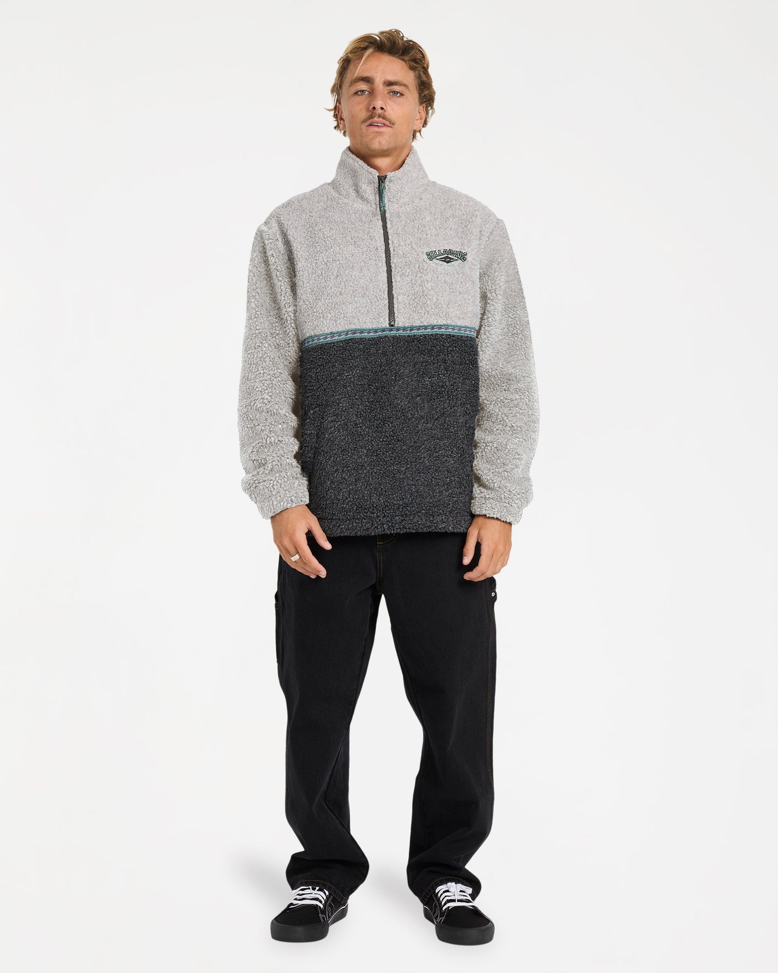 Mens Tombstone Half Zip Fleece Pullover