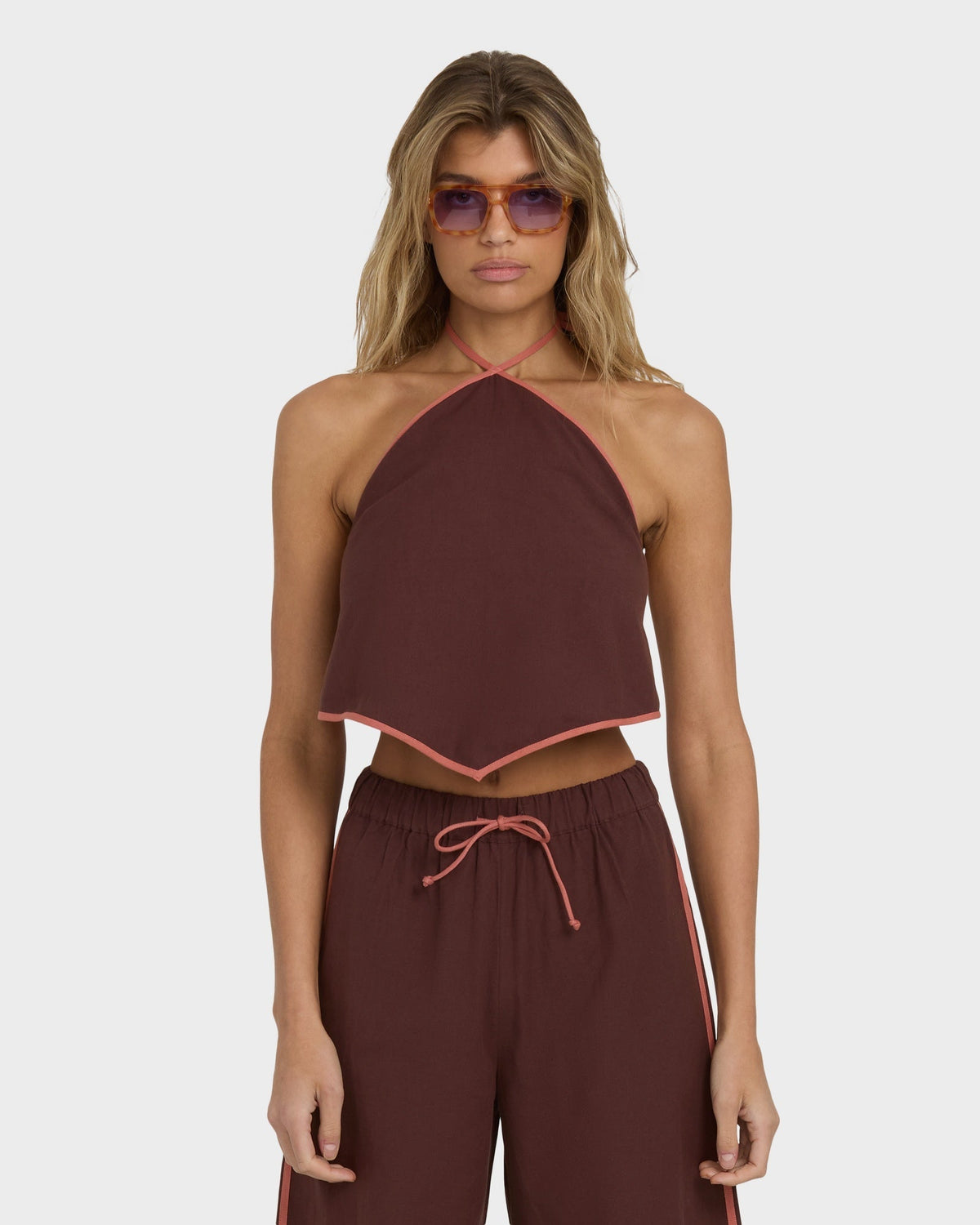 Womens Coastal Crush Halter Top