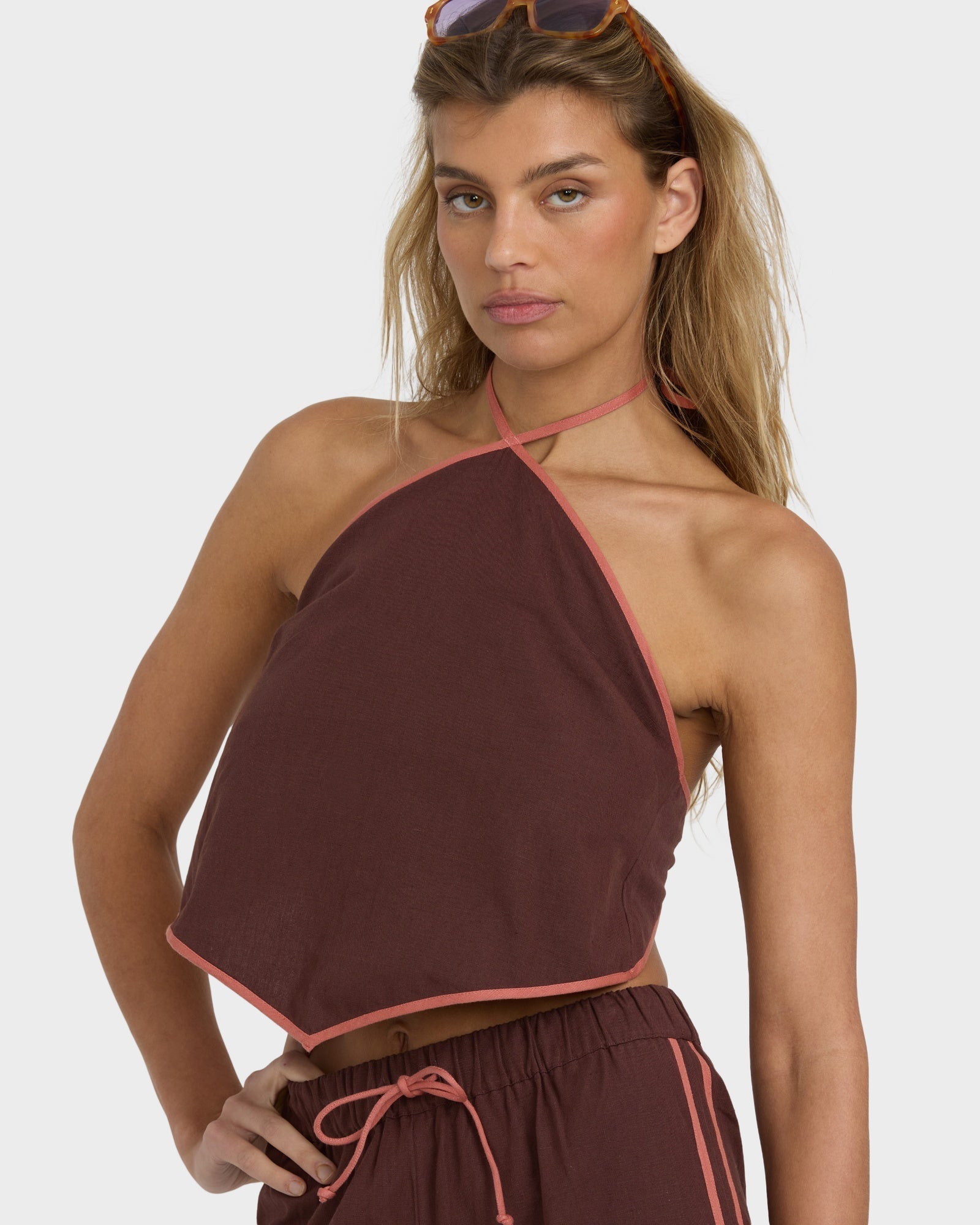 Womens Coastal Crush Halter Top