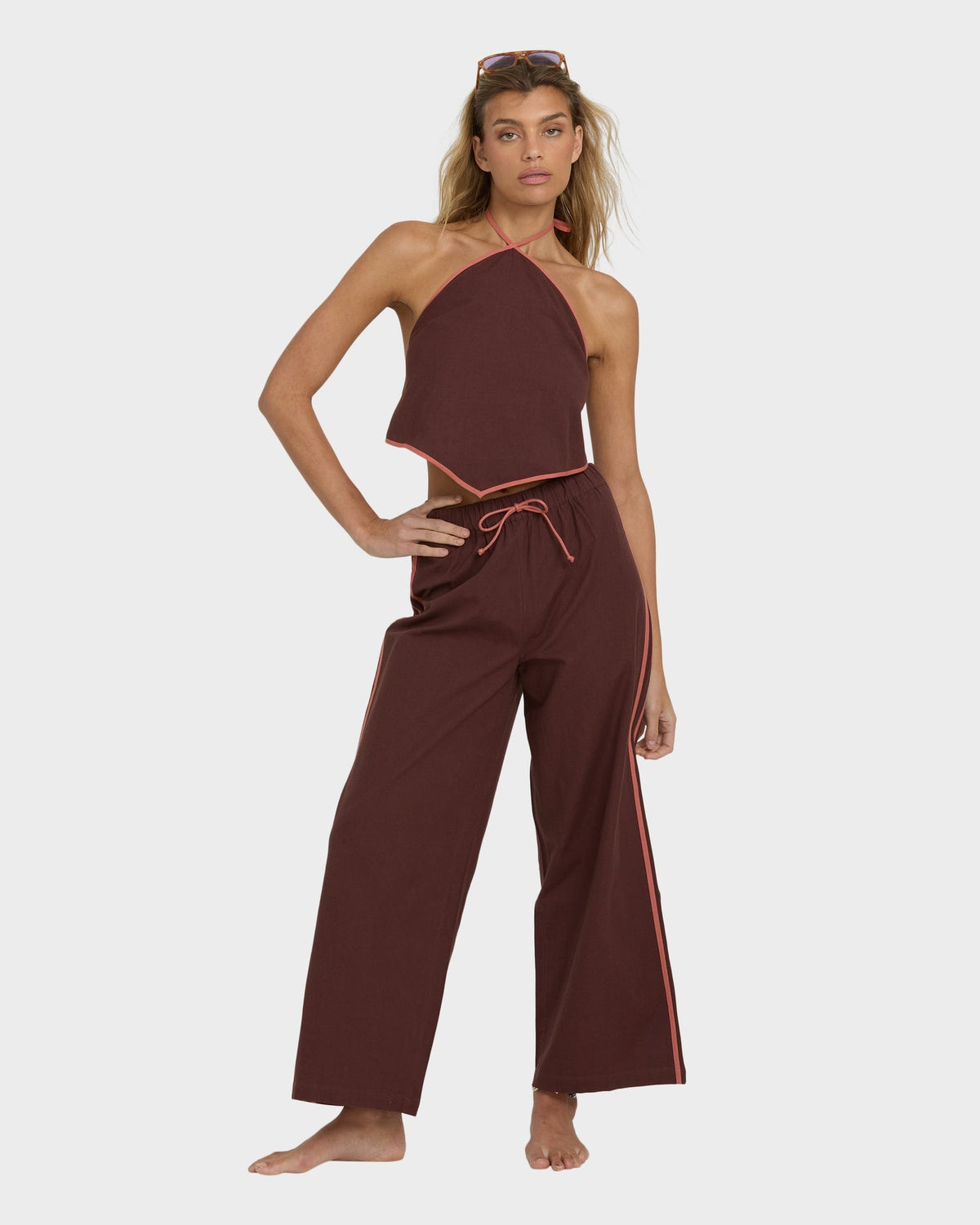 Womens Coastal Crush Halter Top