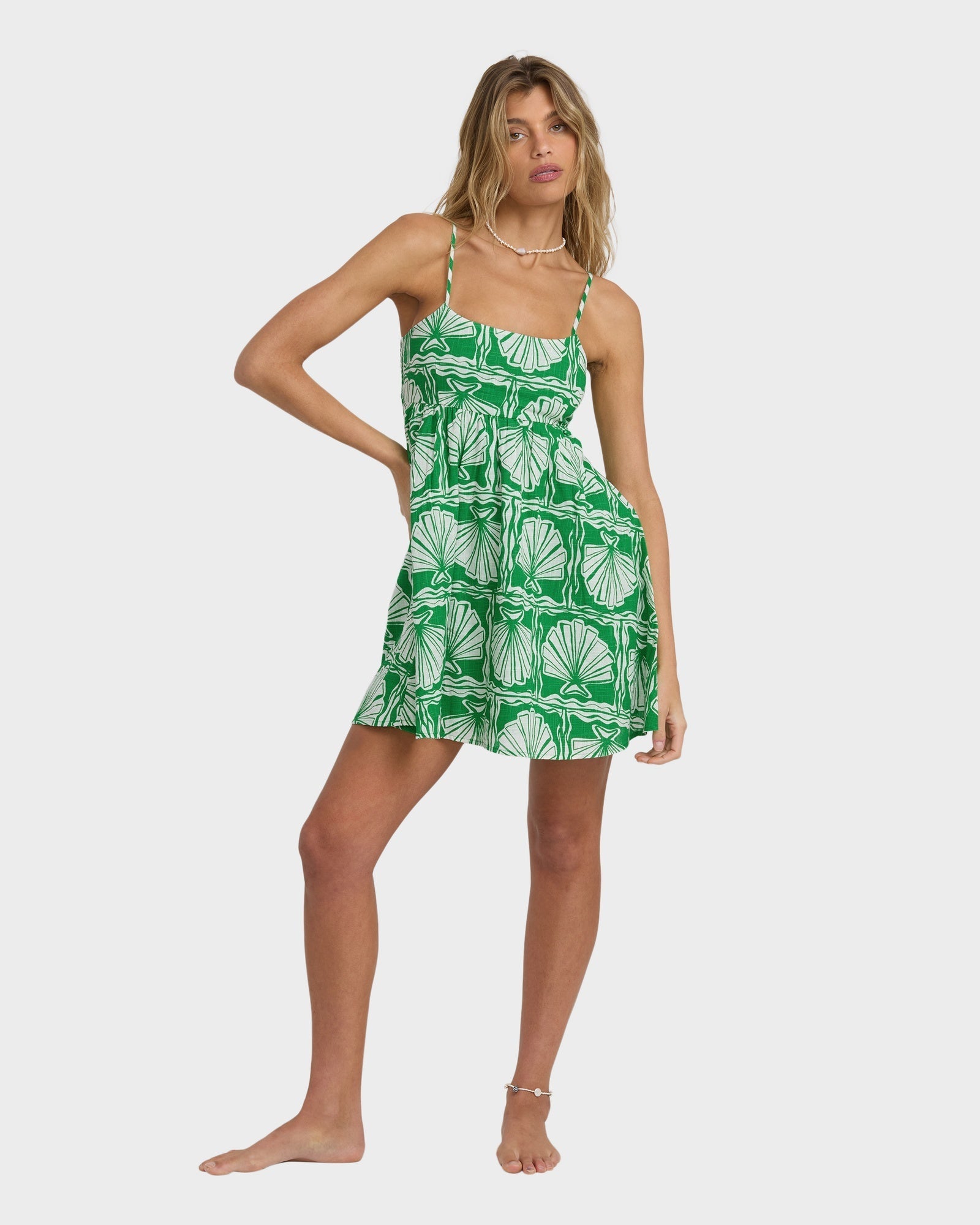 Womens Sea Shell Mini Dress
