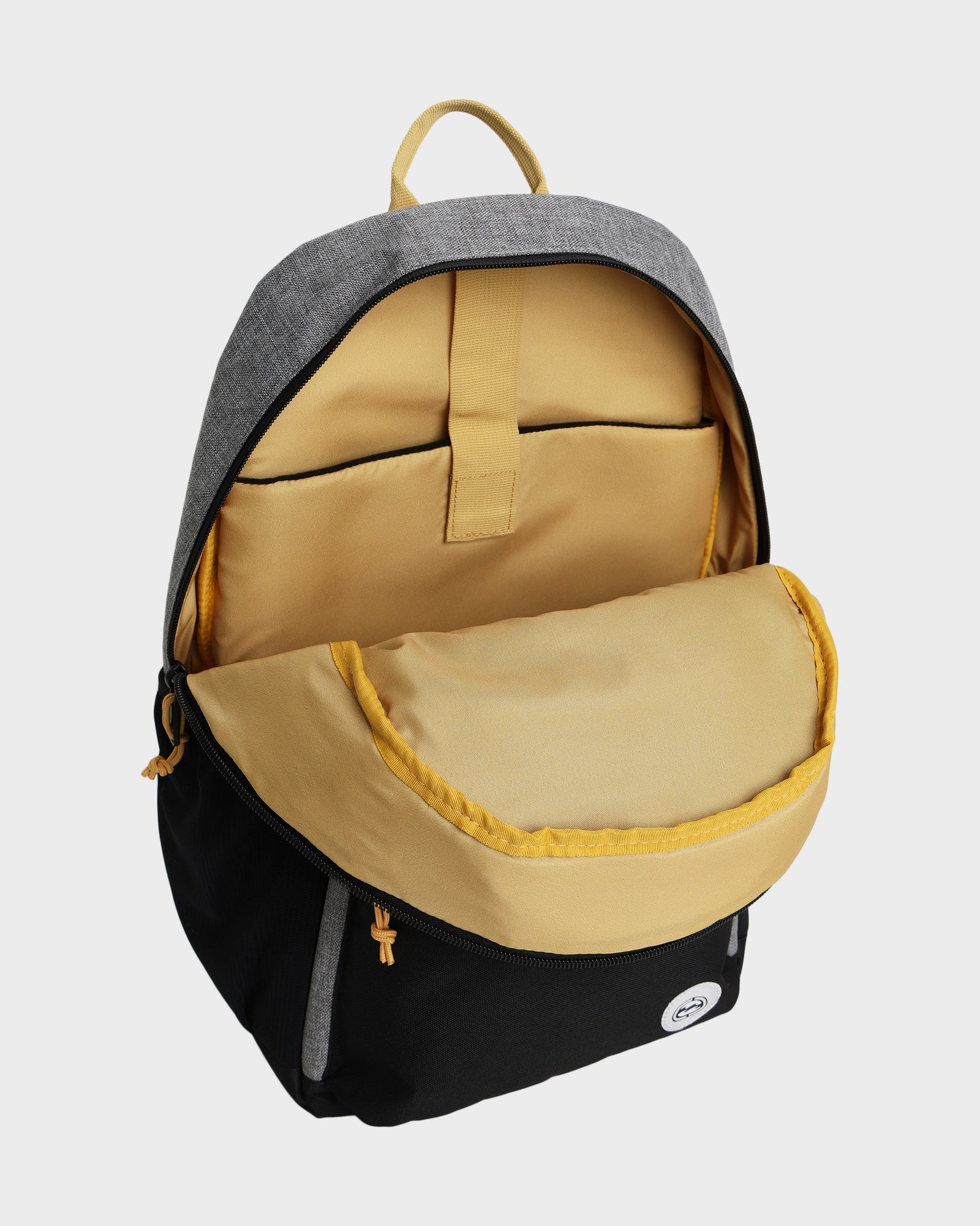 Mens Scallop Back Pack Heather Grey / Black - Image 4
