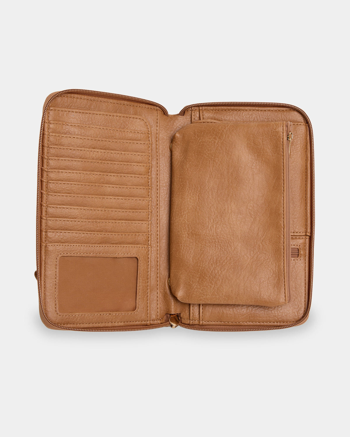 Womens Travel Wallet Tan - Image 3