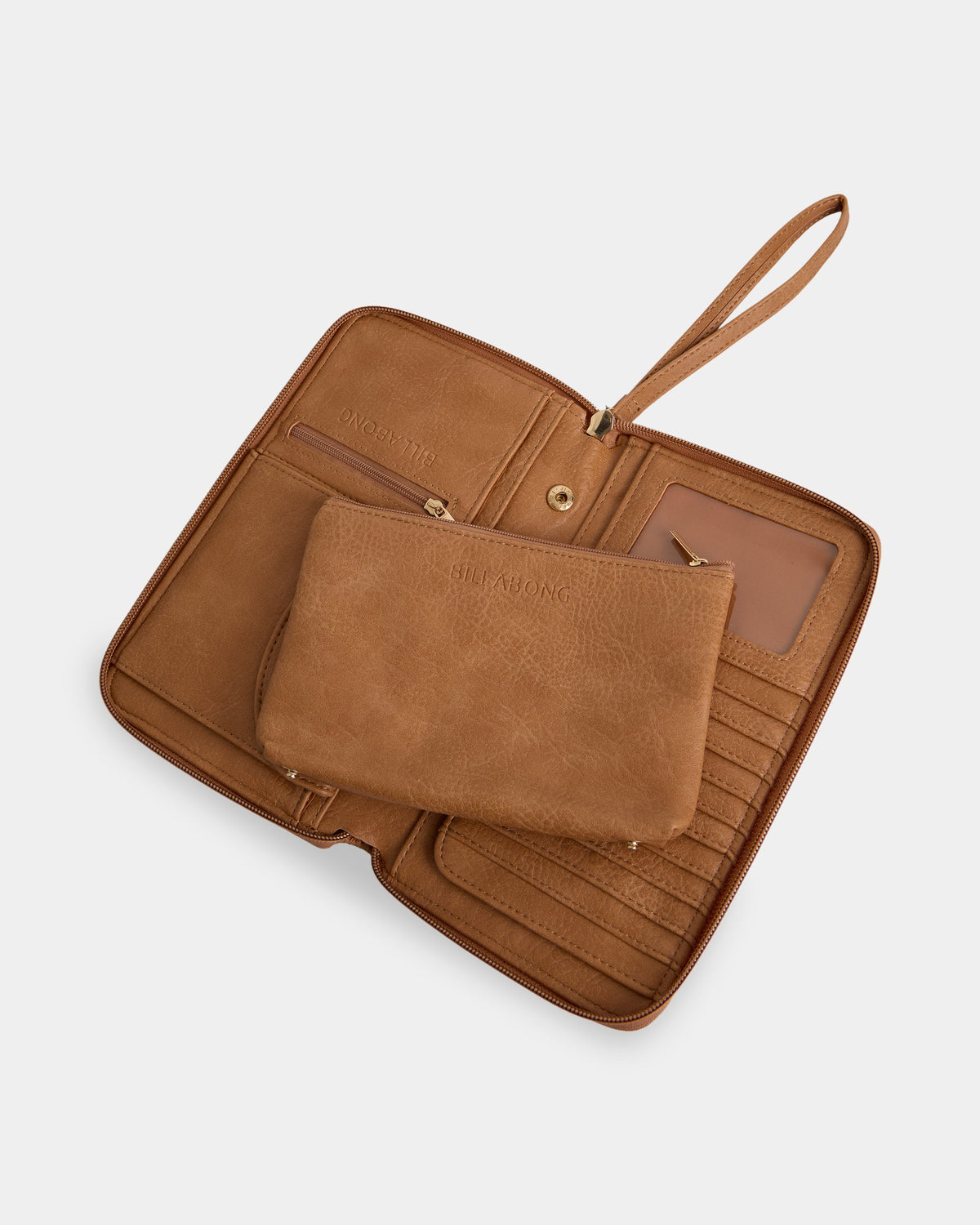 Womens Travel Wallet Tan - Image 2
