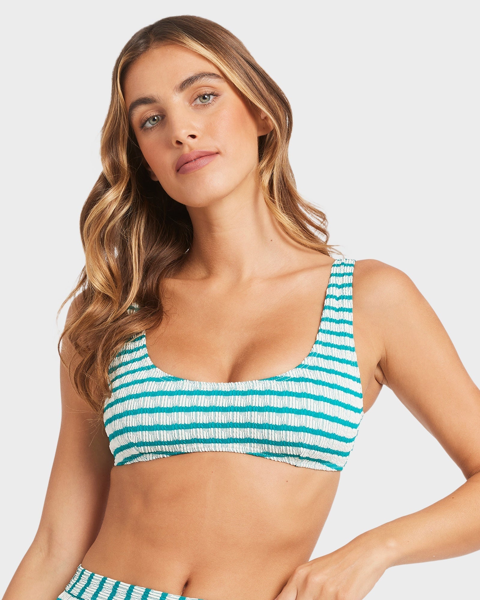 Womens Wavey Daze Lina Bralette Bikini Top