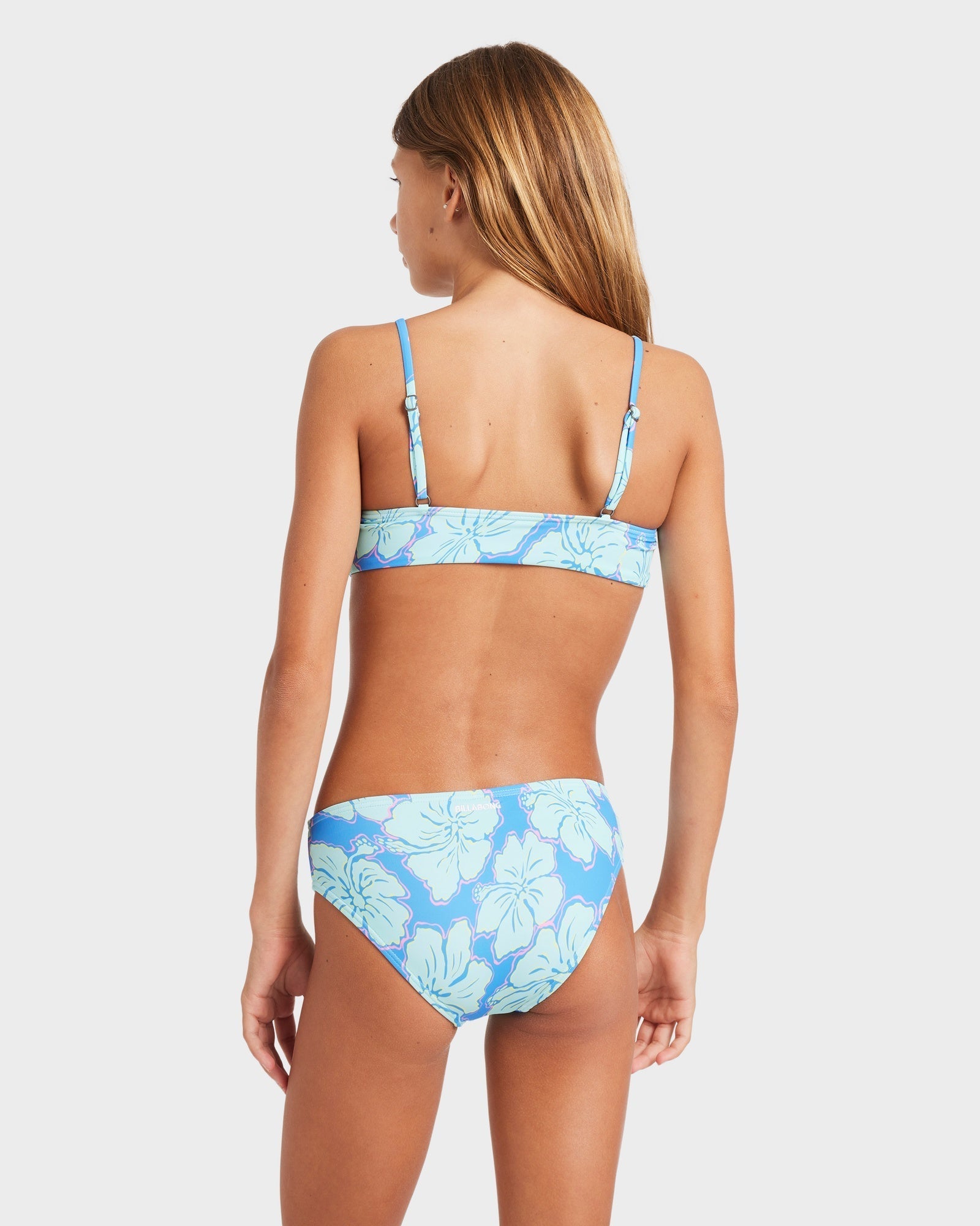Girls 6-14 Happy Hibiscus Tank Bikini Set