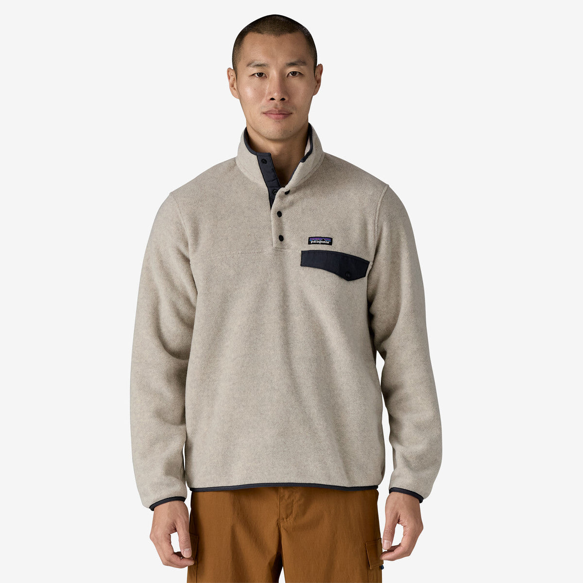 Men's Lightweight Synchilla Snap-T Pullover Oatmeal Heather - Image 2