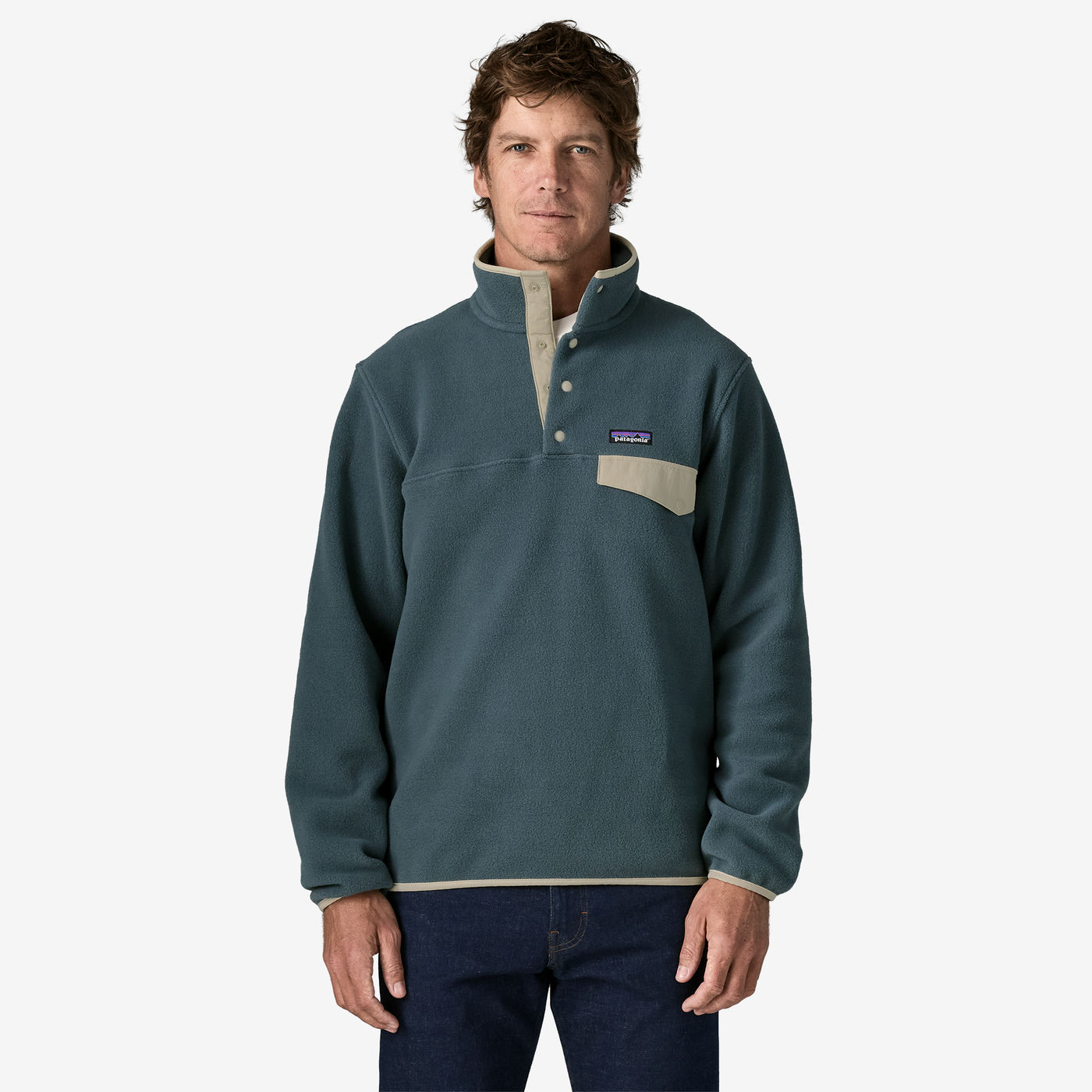 Men's Lightweight Synchilla Snap-T Pullover Summit Blue - Image 8