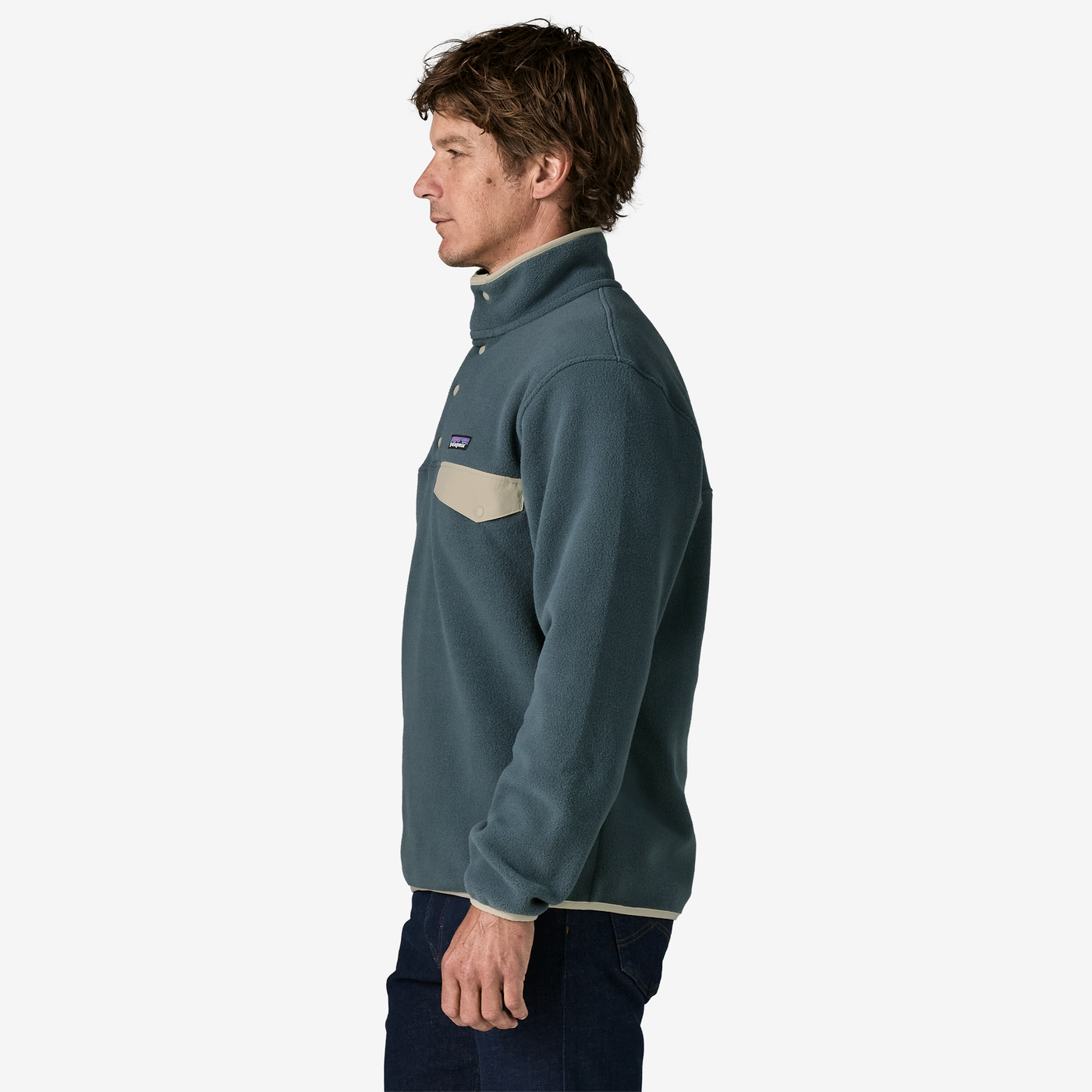 Men's Lightweight Synchilla Snap-T Pullover Summit Blue - Image 10