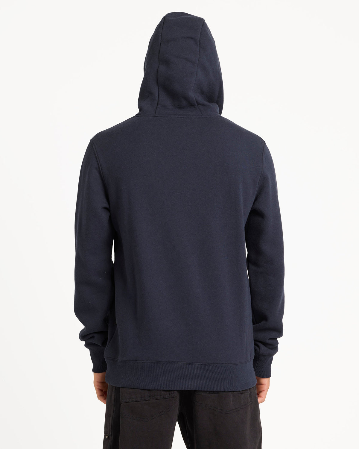 Mens Comp Logo Hooded Jumper Dark Navy - Image 9