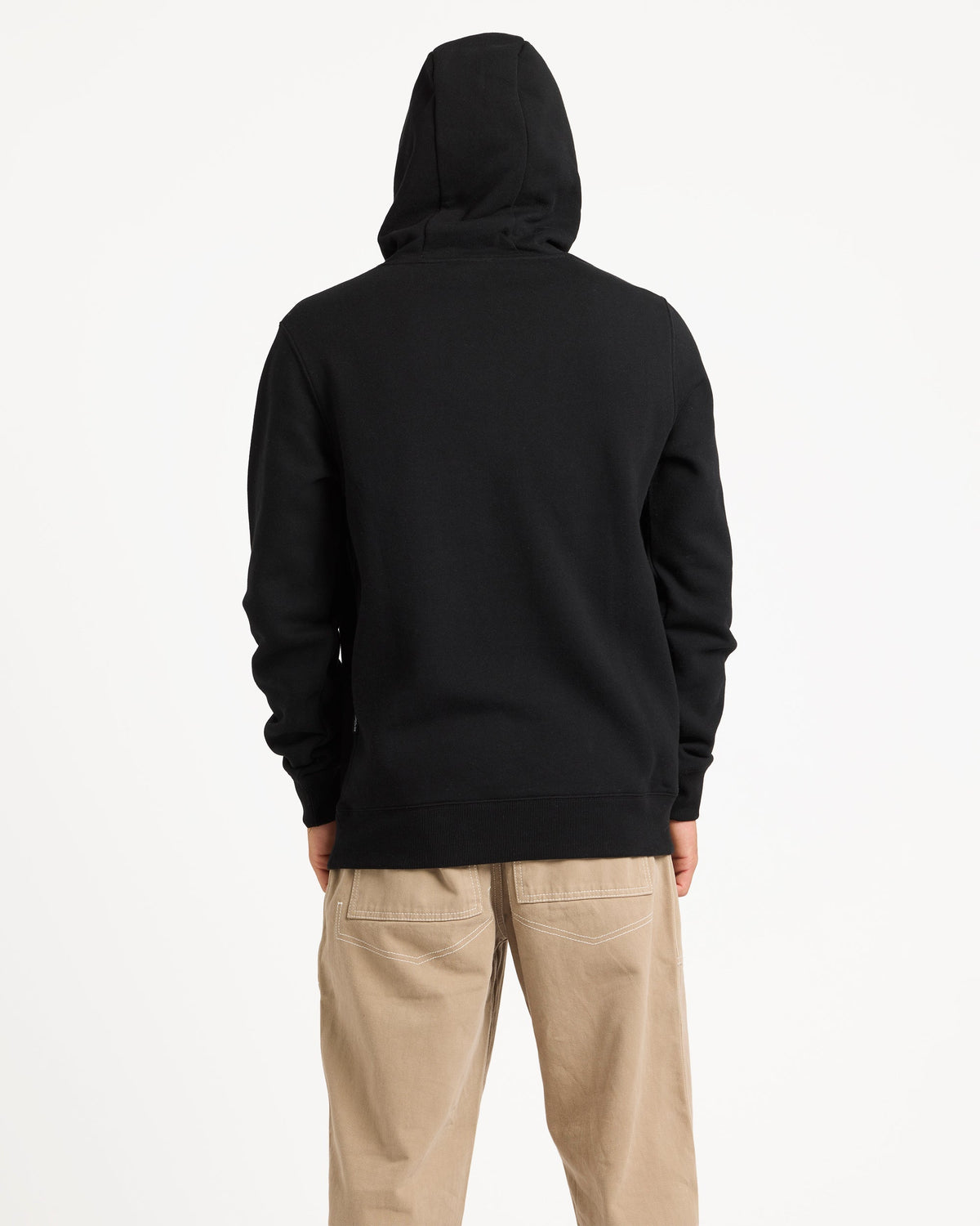 Mens Comp Logo Hooded Jumper Black - Image 2