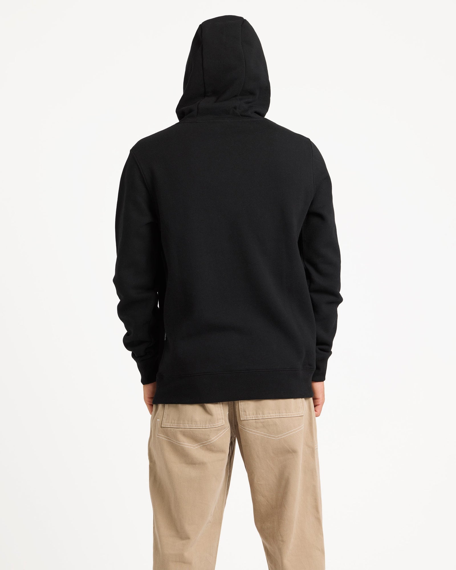 Mens Comp Logo Hooded Jumper Black - Image 2
