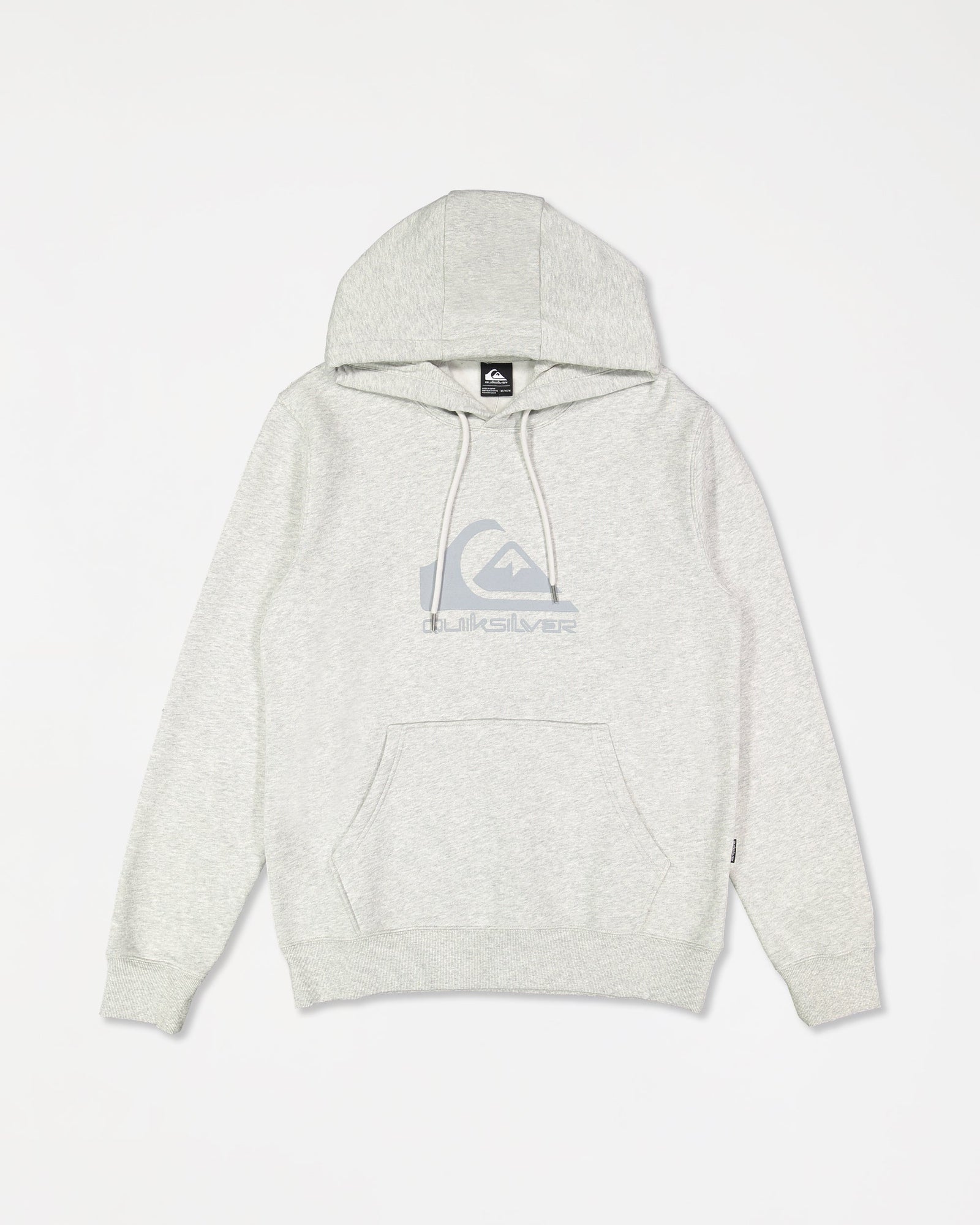 Mens Comp Logo Hooded Jumper Light Grey Heather - Image 20