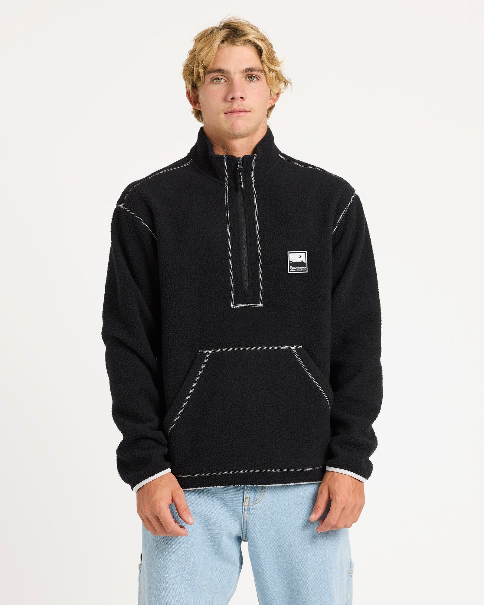 Mens Mercury Polar Sweater Black - Image 1