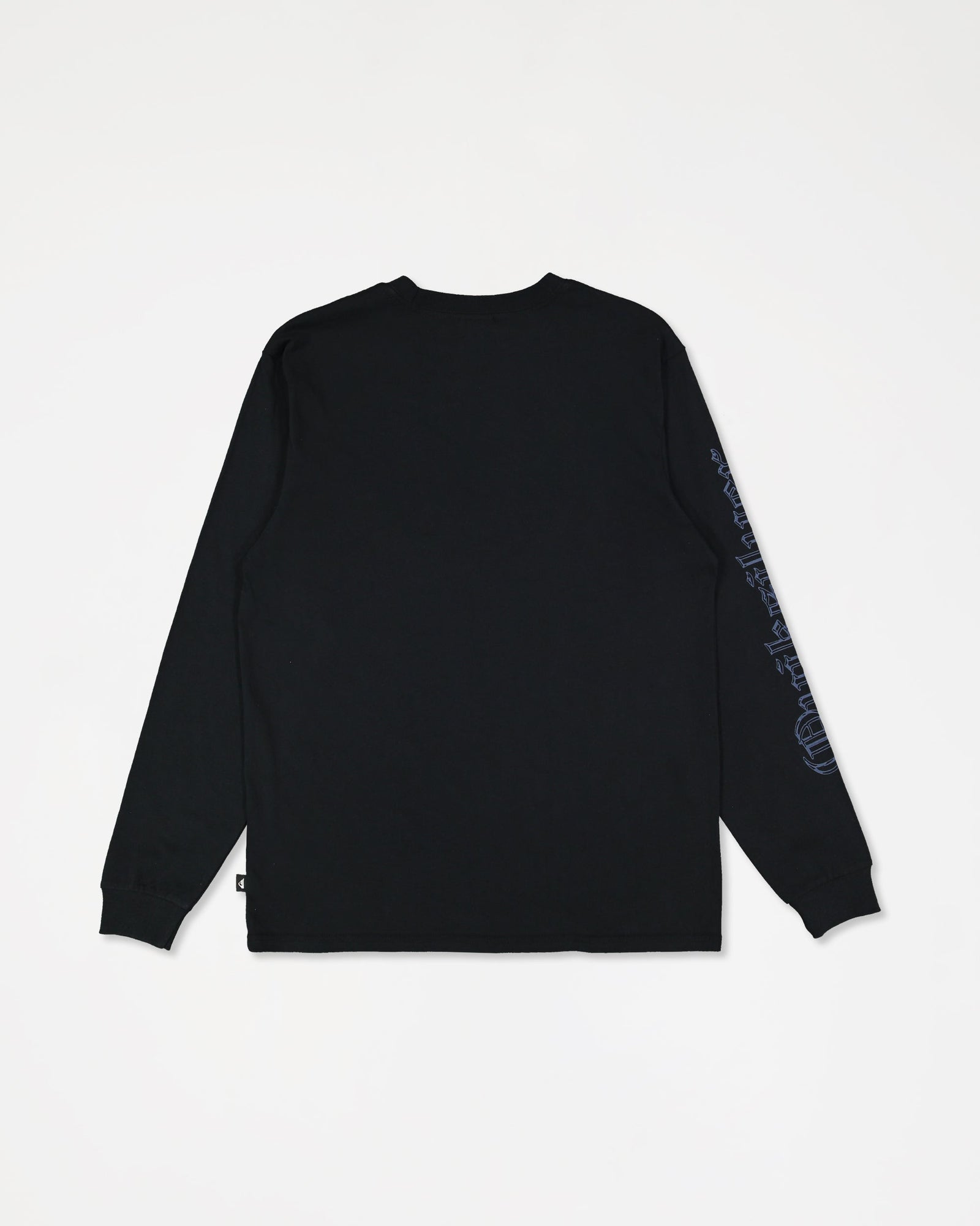 Mens Chrome Long Sleeve T Shirt Black - Image 7