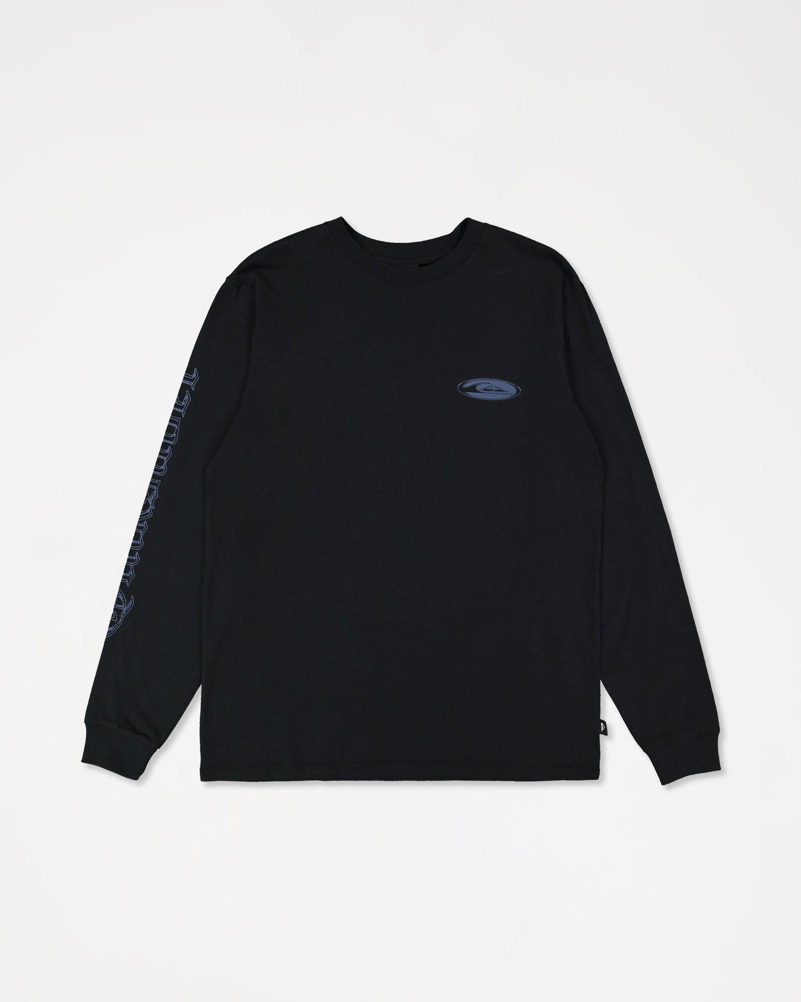 Mens Chrome Long Sleeve T Shirt Black - Image 6