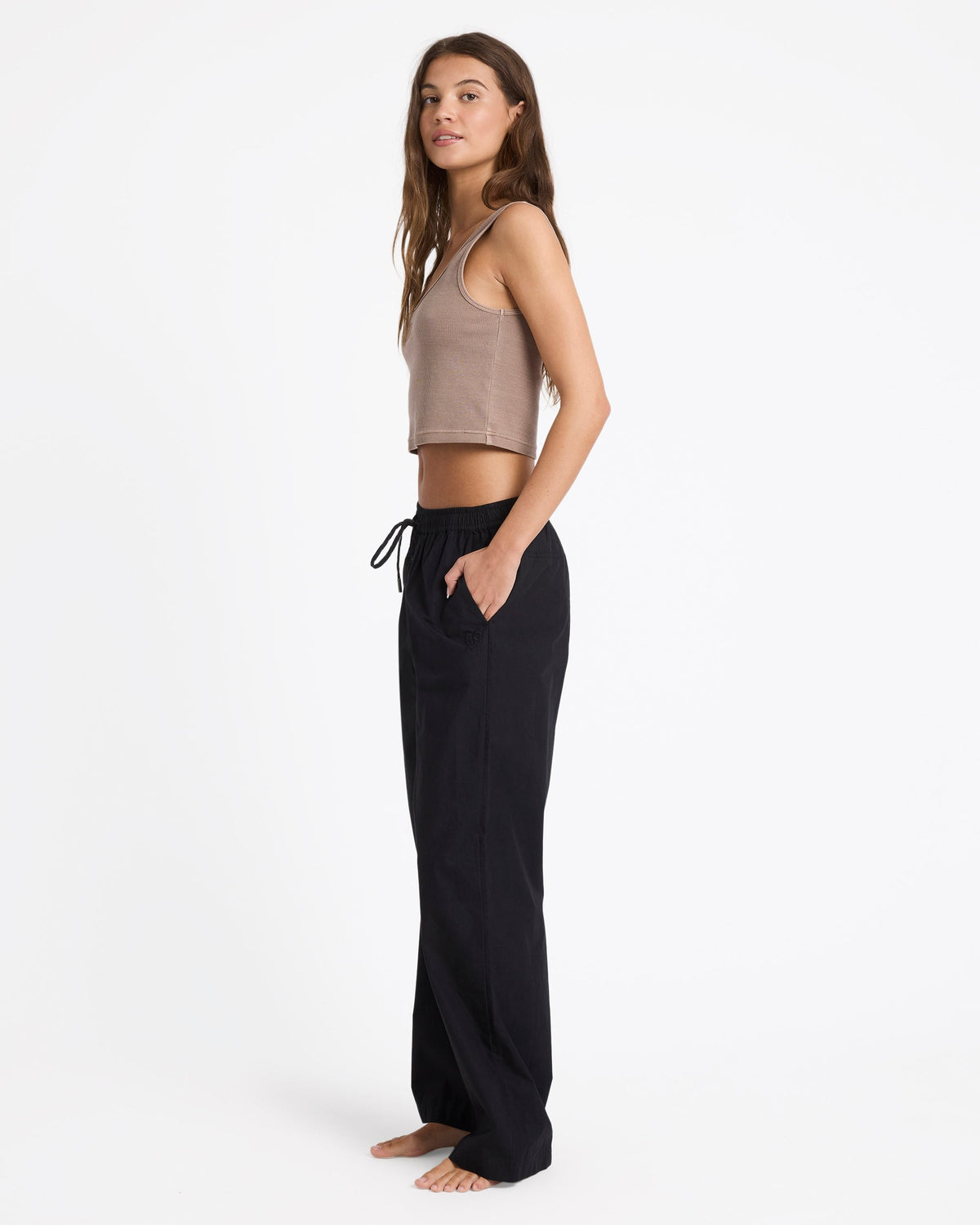 Womens Recess Casual Pants Black - Image 3